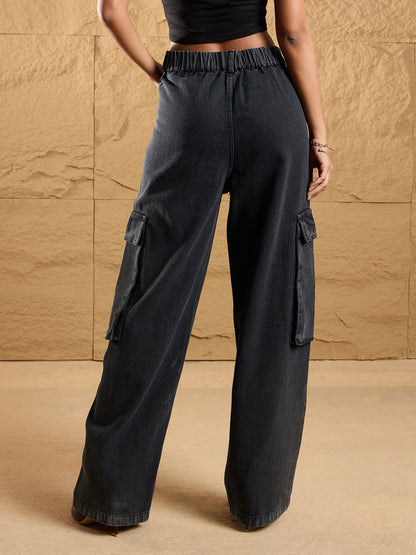Women's Black Wash Jean
