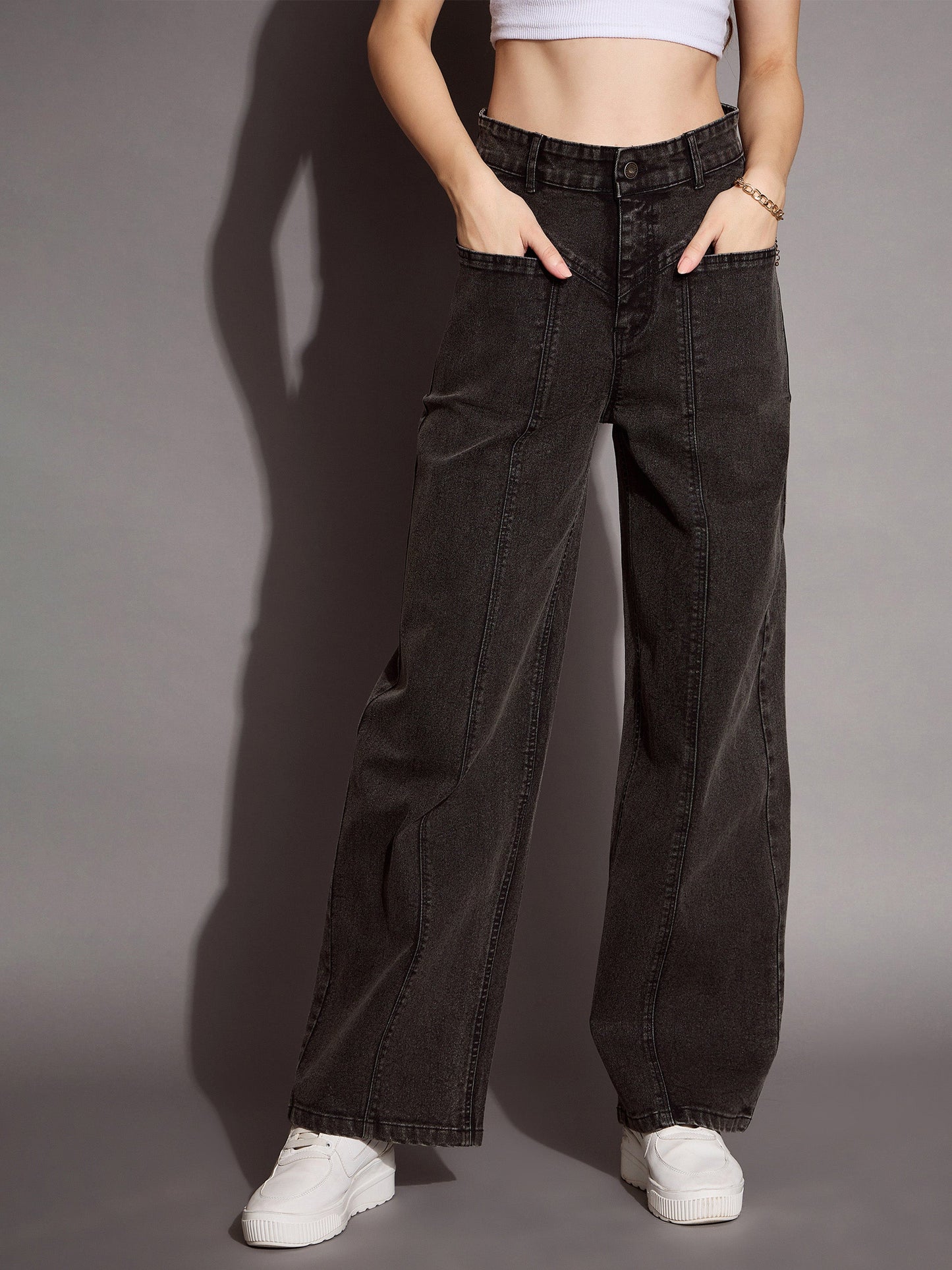 Women's Black Wash Jean