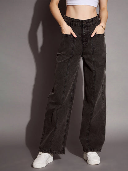 Women's Black Wash Jean