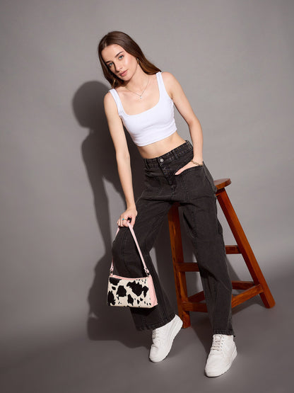 Women's Black Wash Jean