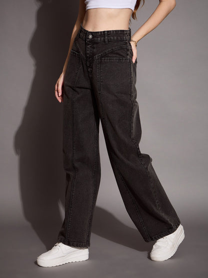 Women's Black Wash Jean