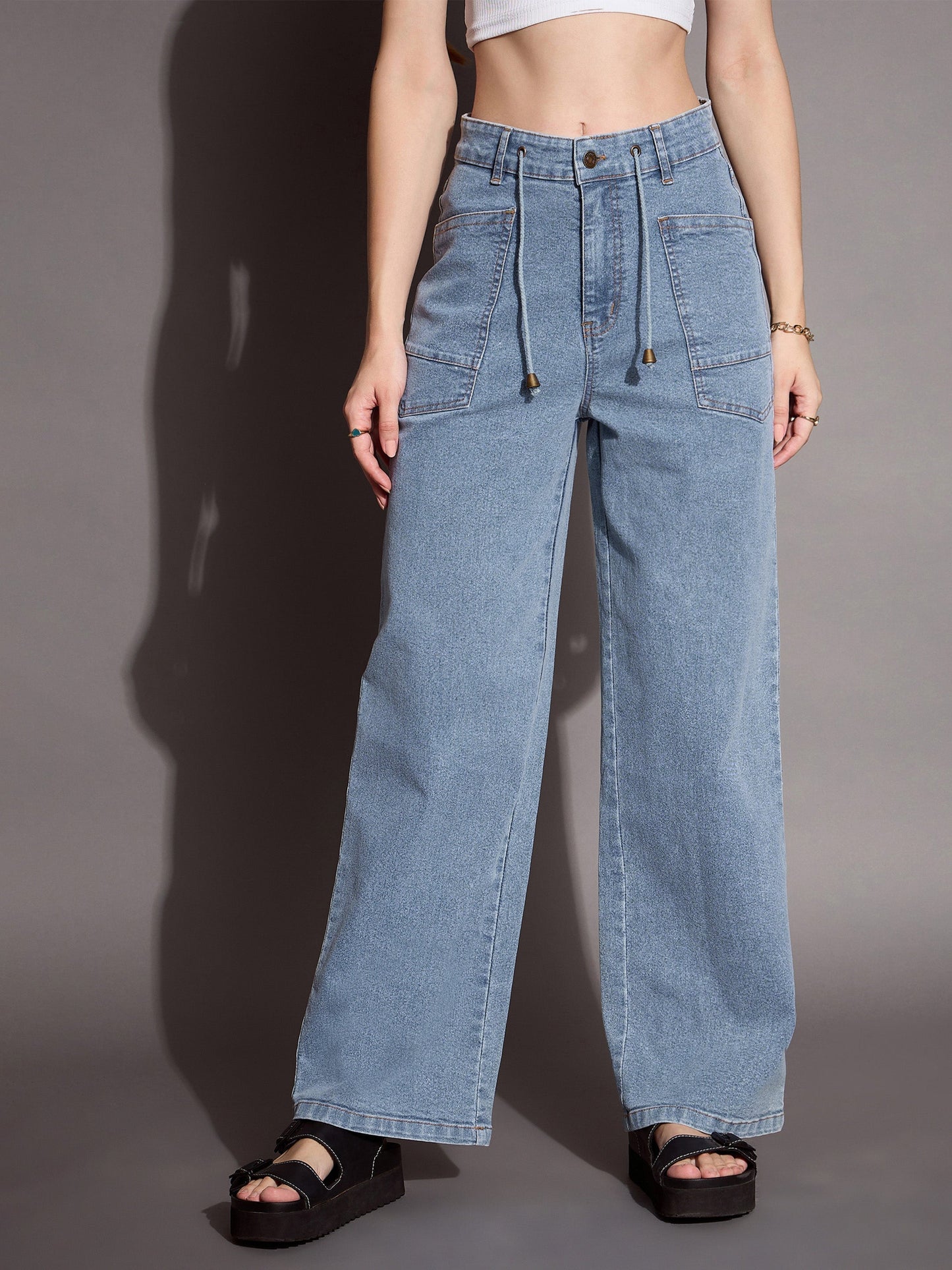 Women's Blue Pocket Jean