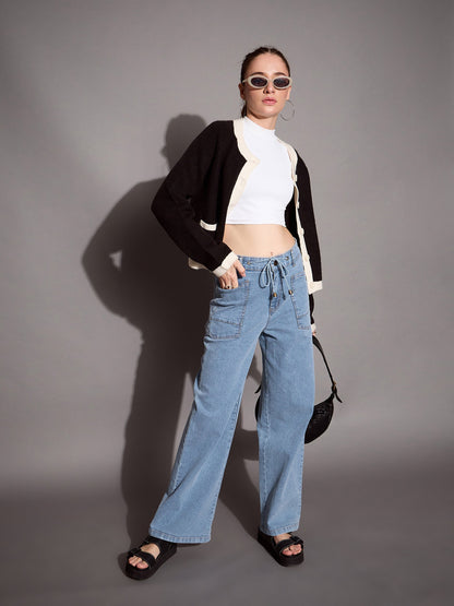 Women's Blue Pocket Jean