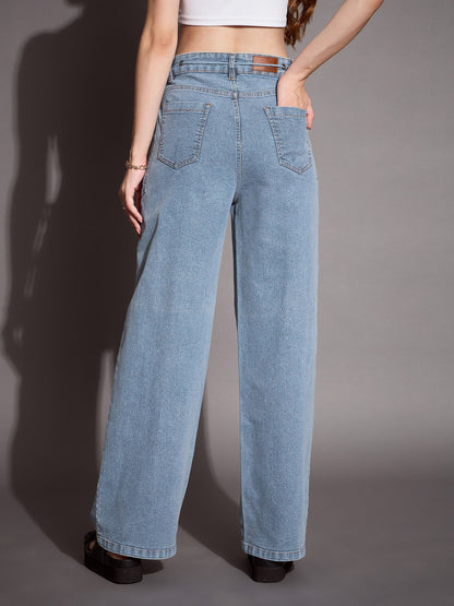 Women's Blue Pocket Jean