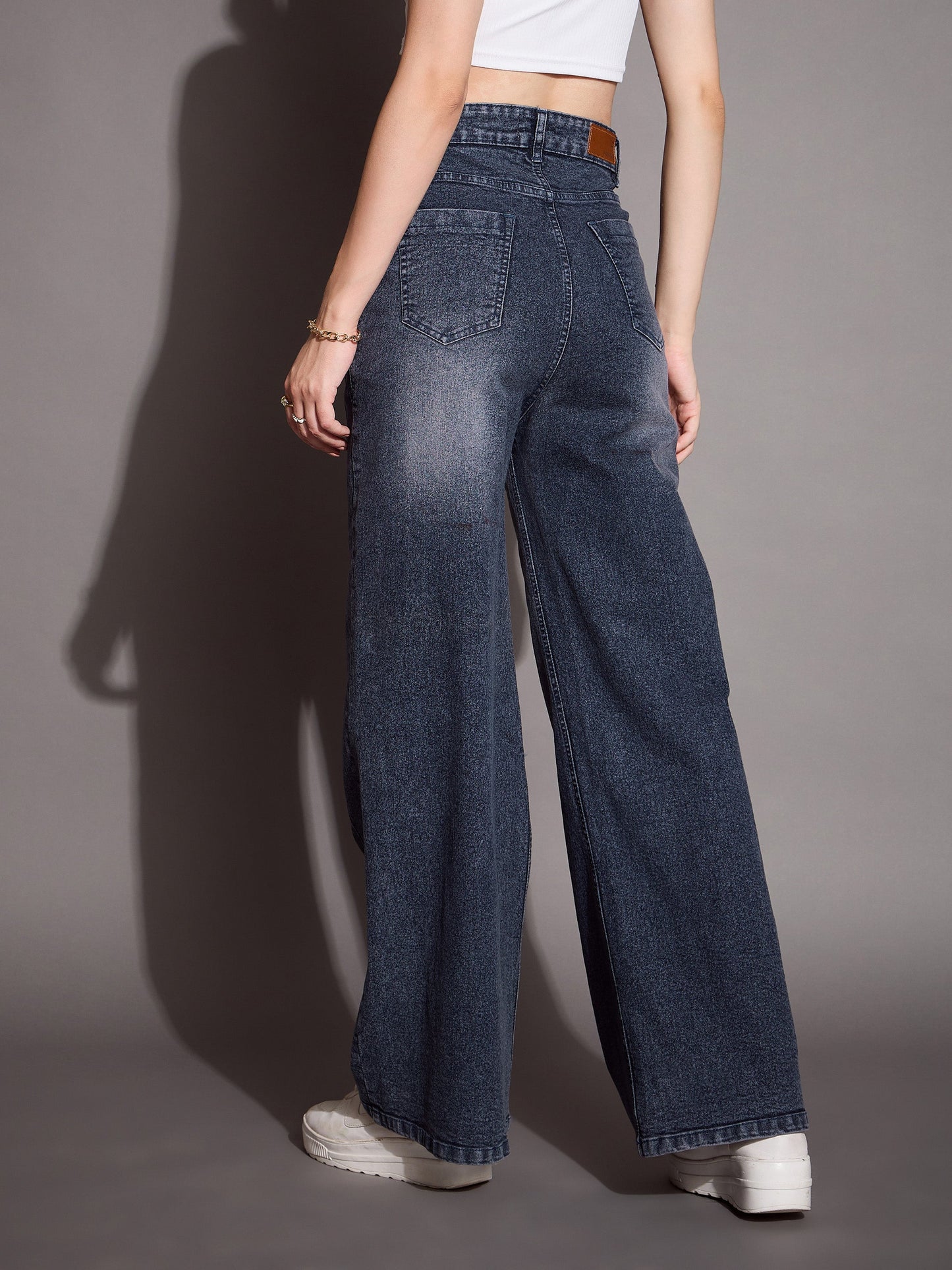 Women's Blue Solid Jean