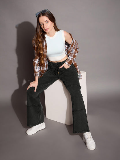 Women's Black Wash Jean