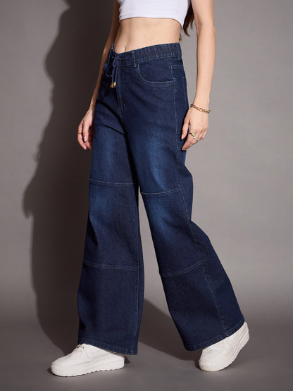 Women's Blue Solid Jean