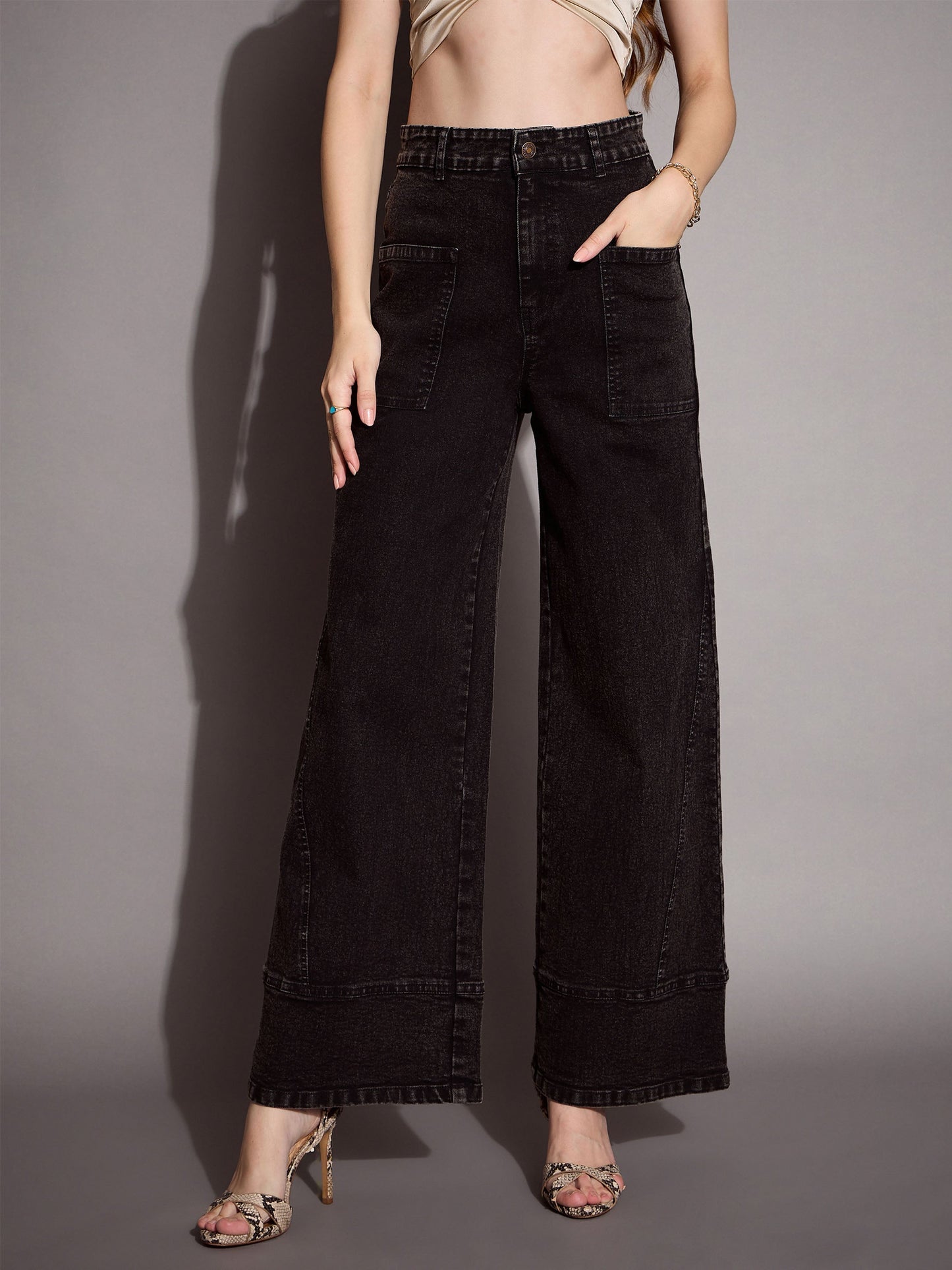 Women's Black Wash Jean