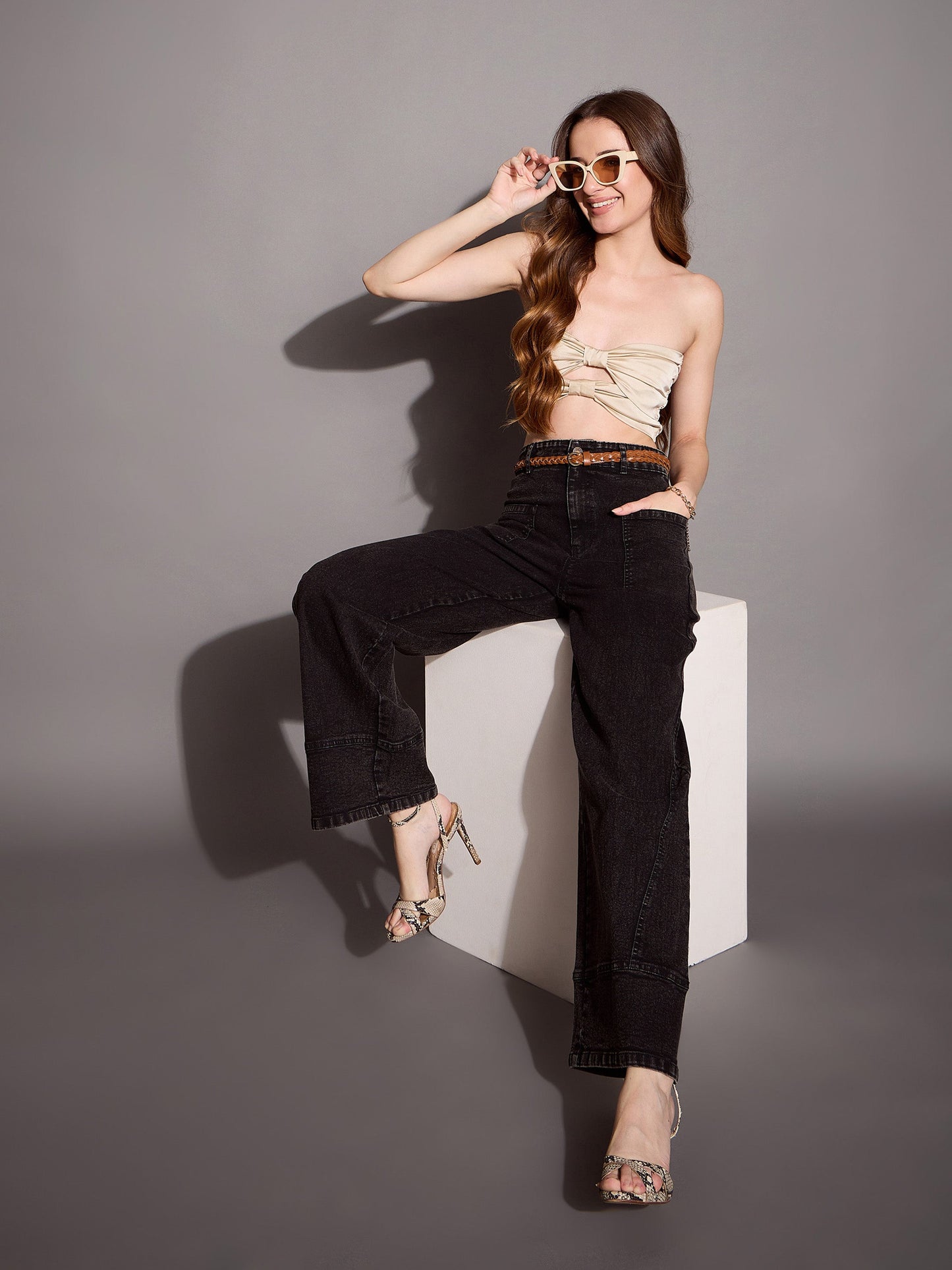 Women's Black Wash Jean