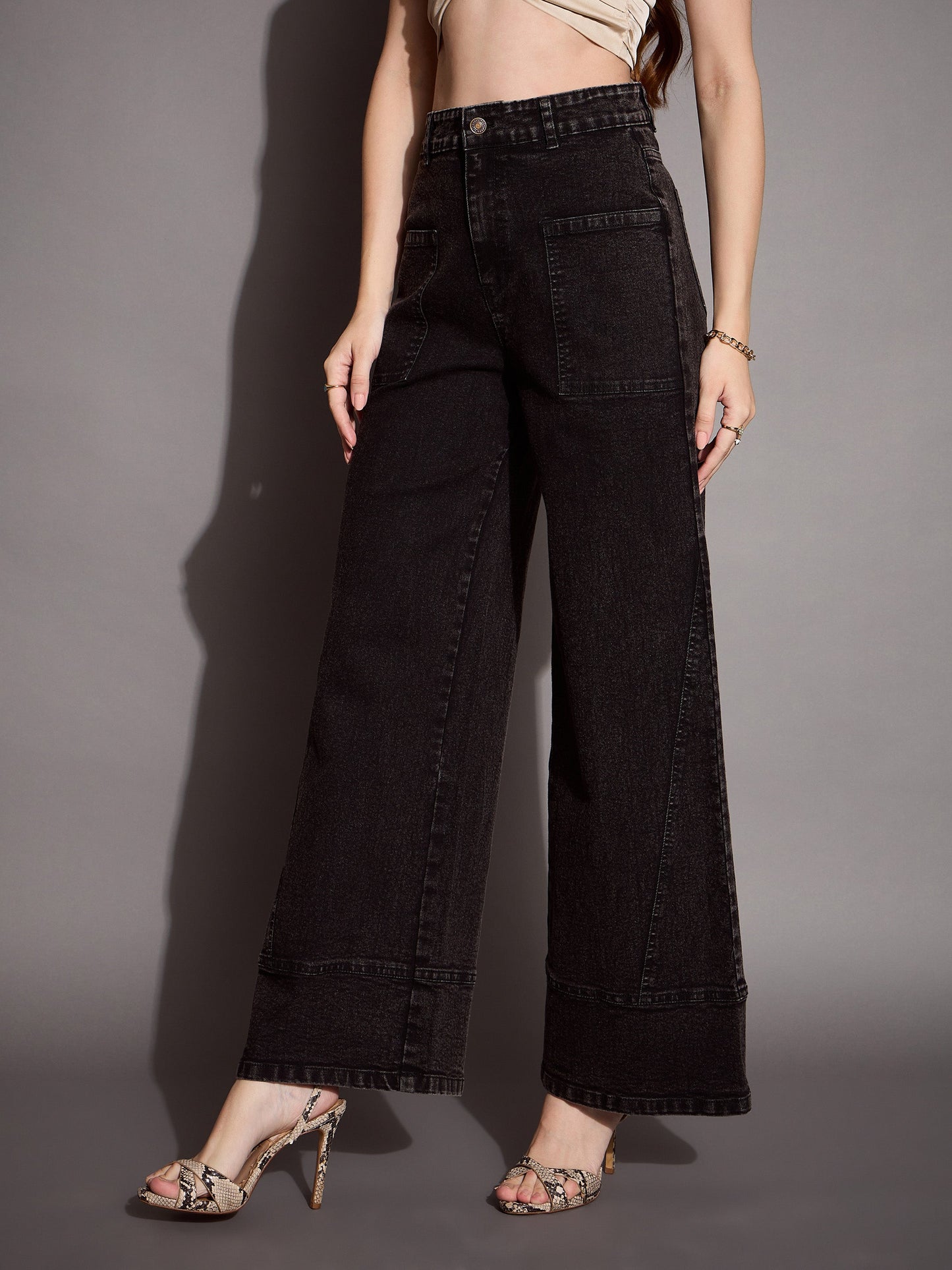 Women's Black Wash Jean
