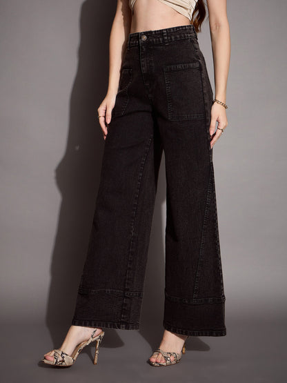 Women's Black Wash Jean