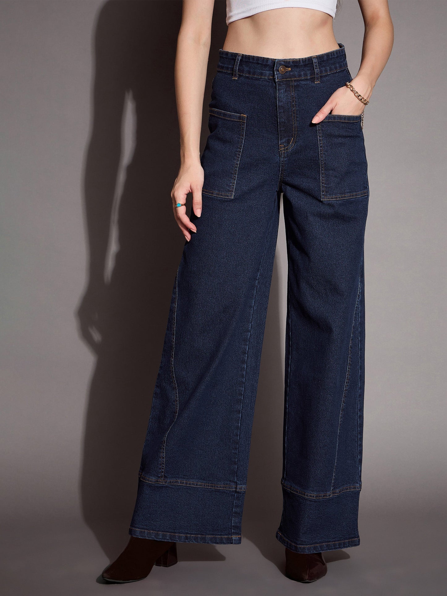 Women's Blue Pocket Jean