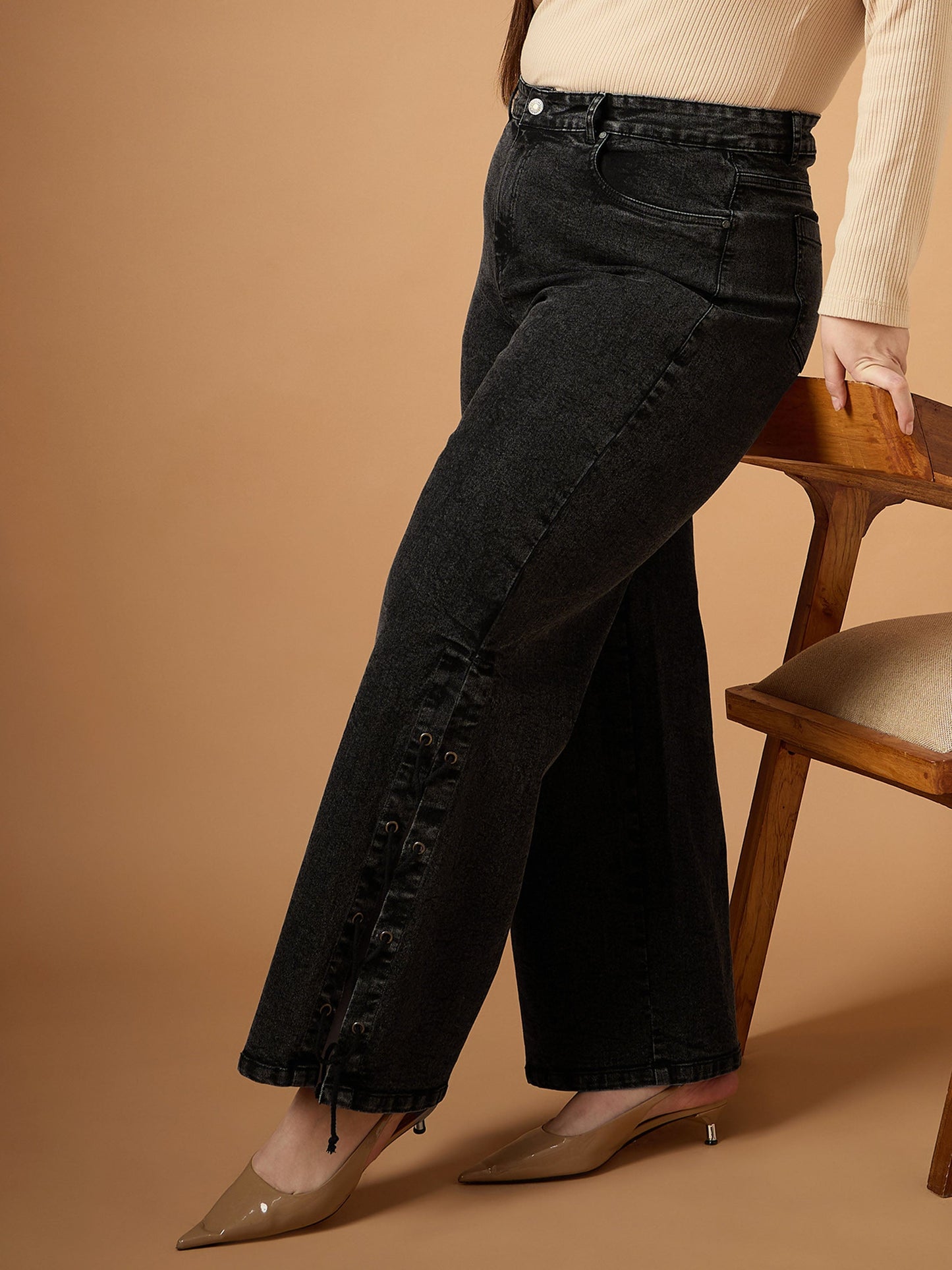 Women's Black Wash Jean