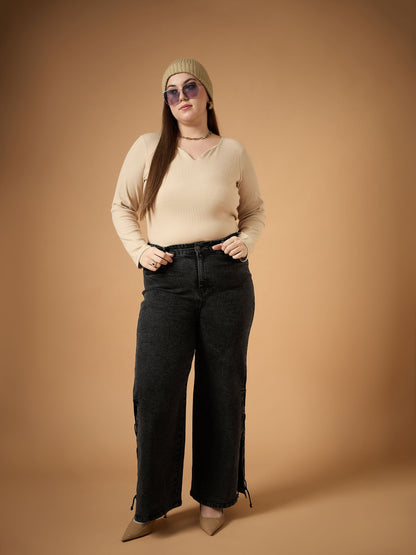 Women's Black Wash Jean
