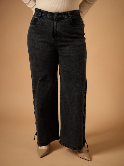 Women's Black Wash Jean
