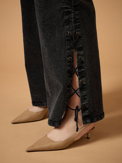 Women's Black Wash Jean