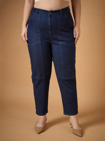 Women's Navy Blue Denim Jean