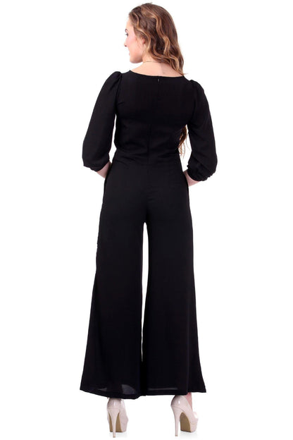 Women's Black Palazzo Jumpsuit