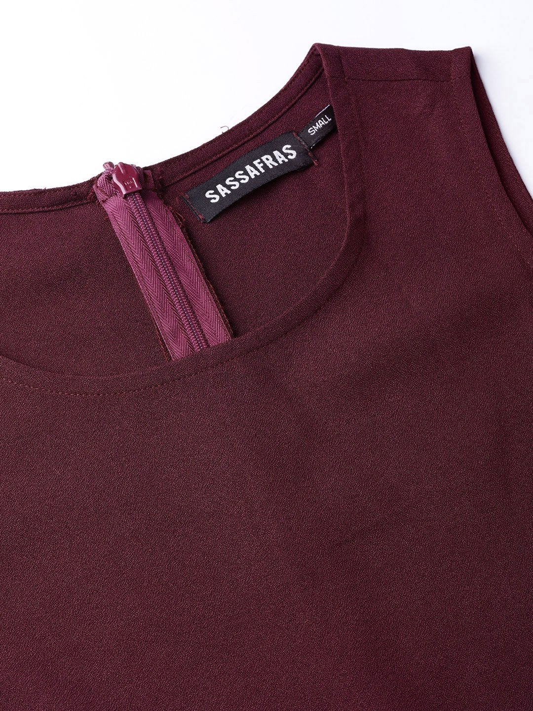 Women's Wine Wrap Leg Jumpsuit