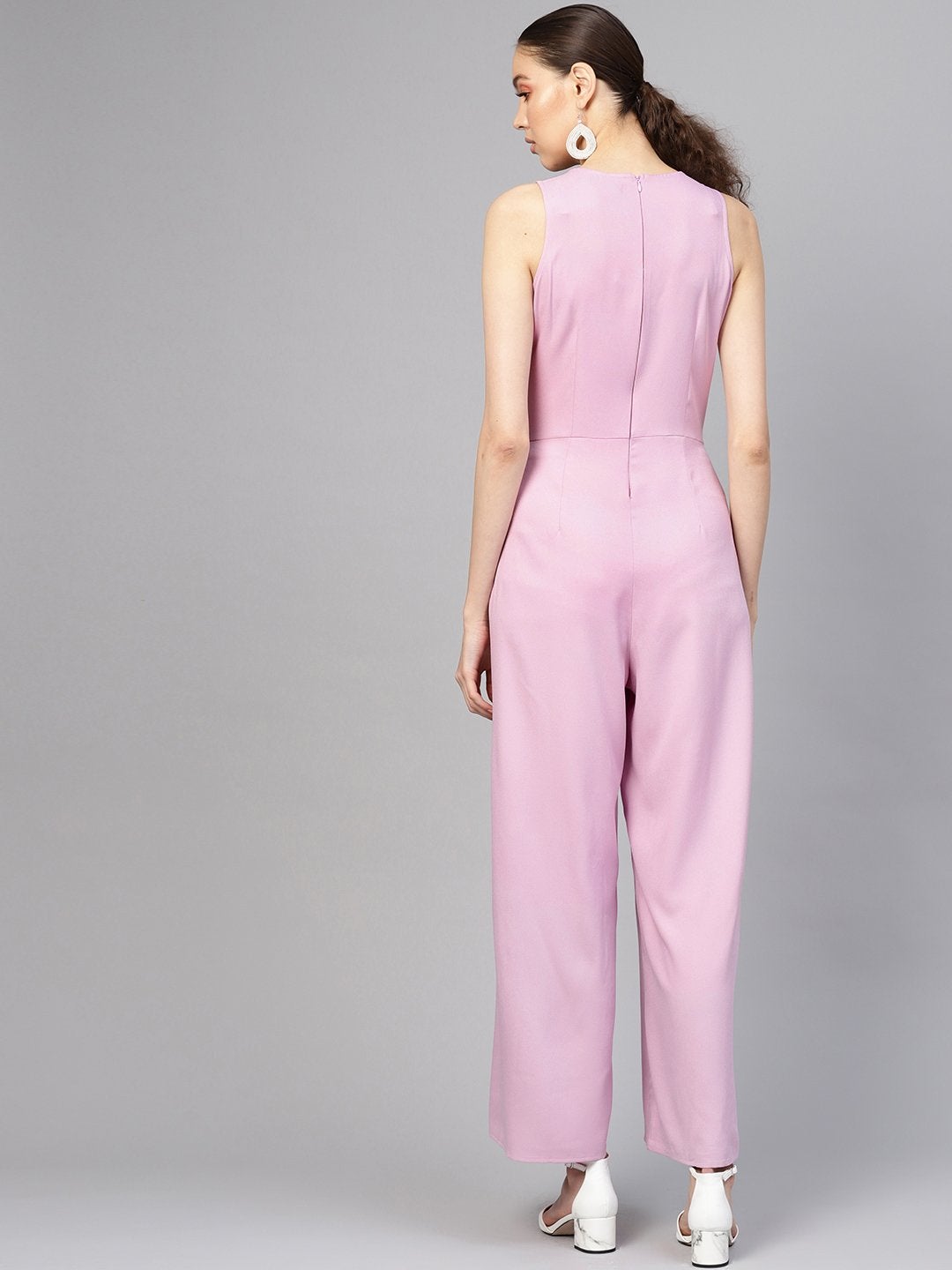 Women's Lavender Wrap Leg Jumpsuit