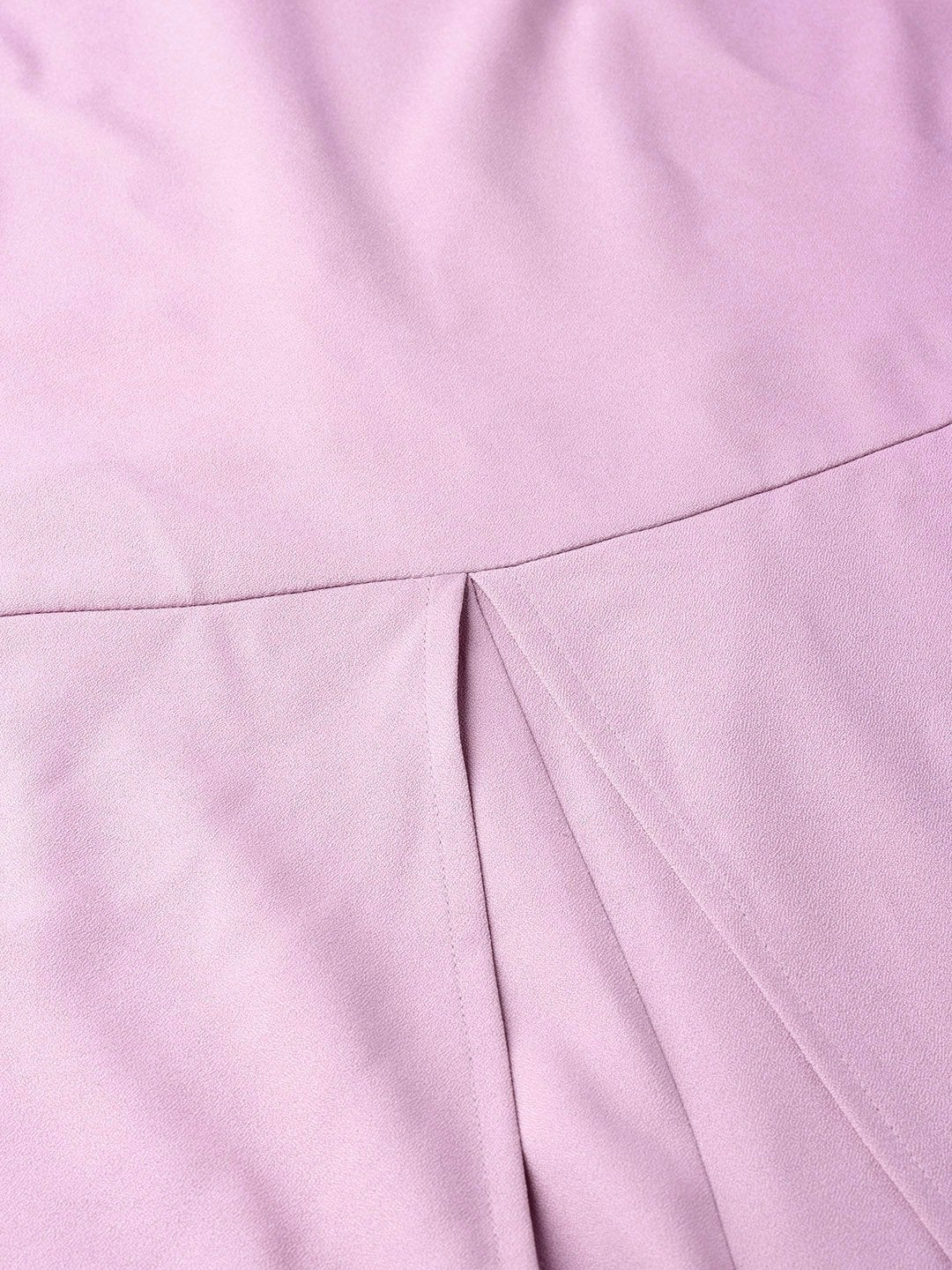 Women's Lavender Wrap Leg Jumpsuit