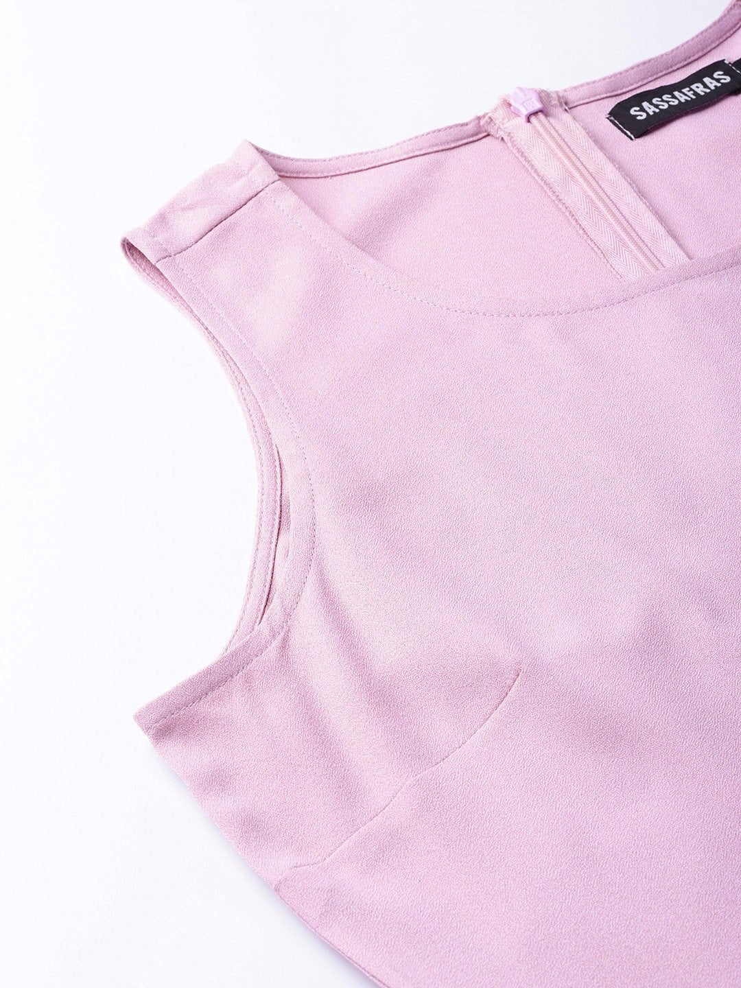 Women's Lavender Wrap Leg Jumpsuit