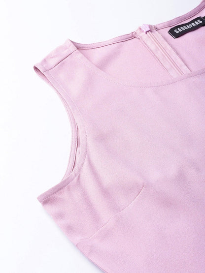 Women's Lavender Wrap Leg Jumpsuit
