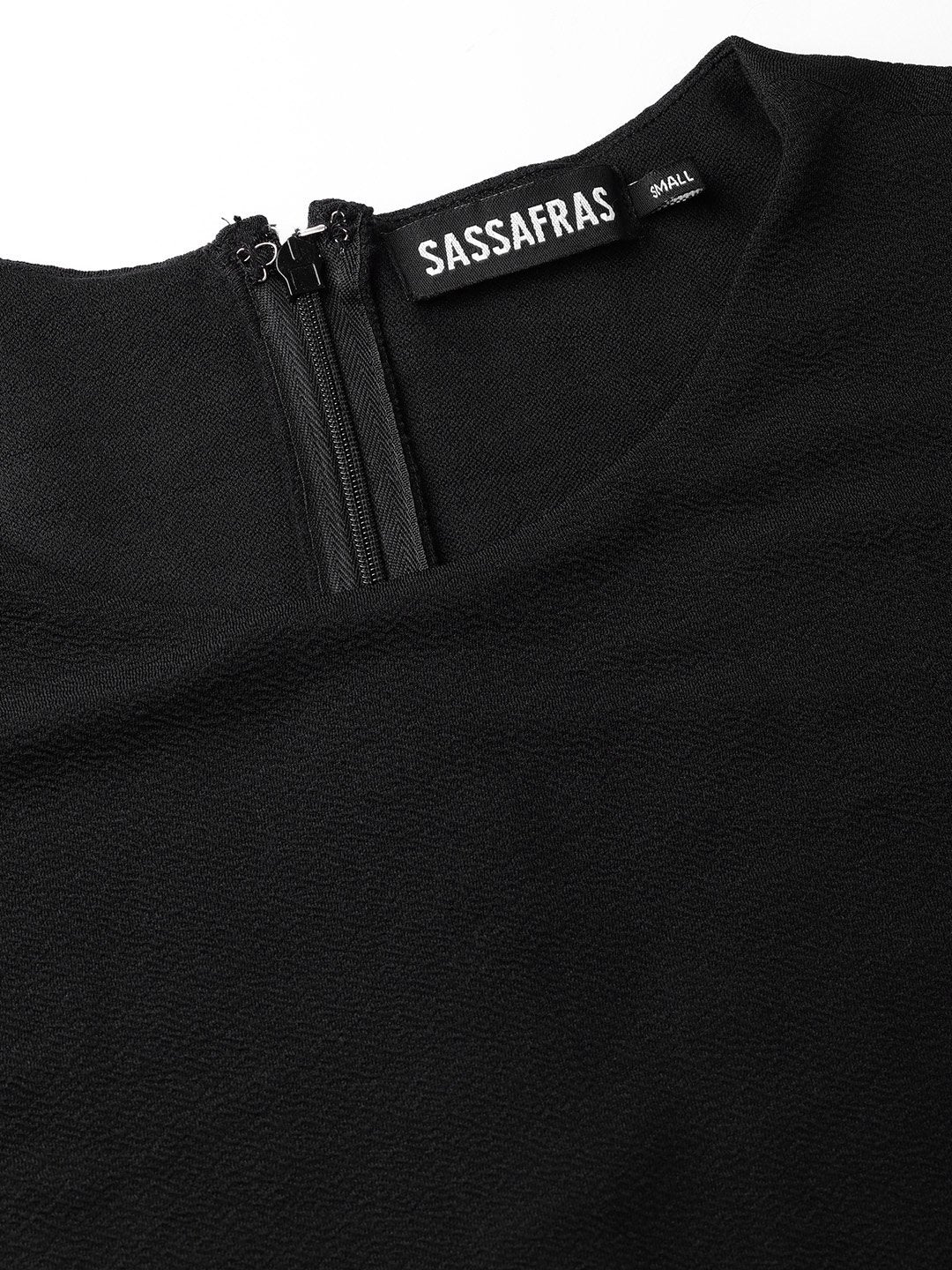 Women's Black Layered Jumpsuit