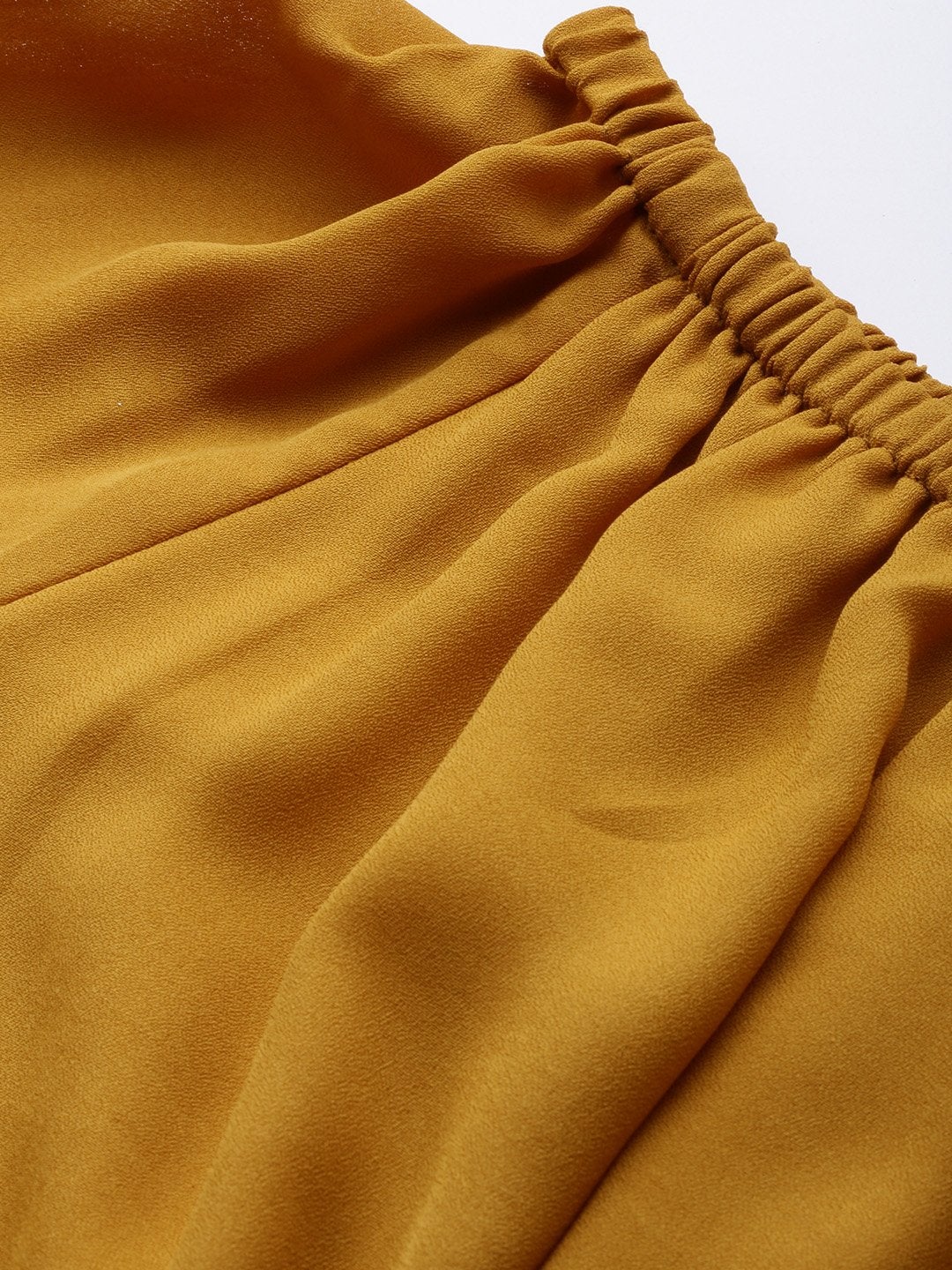 Women's Mustard Bardot Playsuit