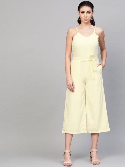 Women's Off-White Strappy Jumpsuit