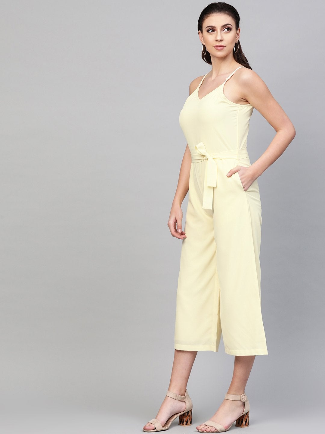 Women's Off-White Strappy Jumpsuit