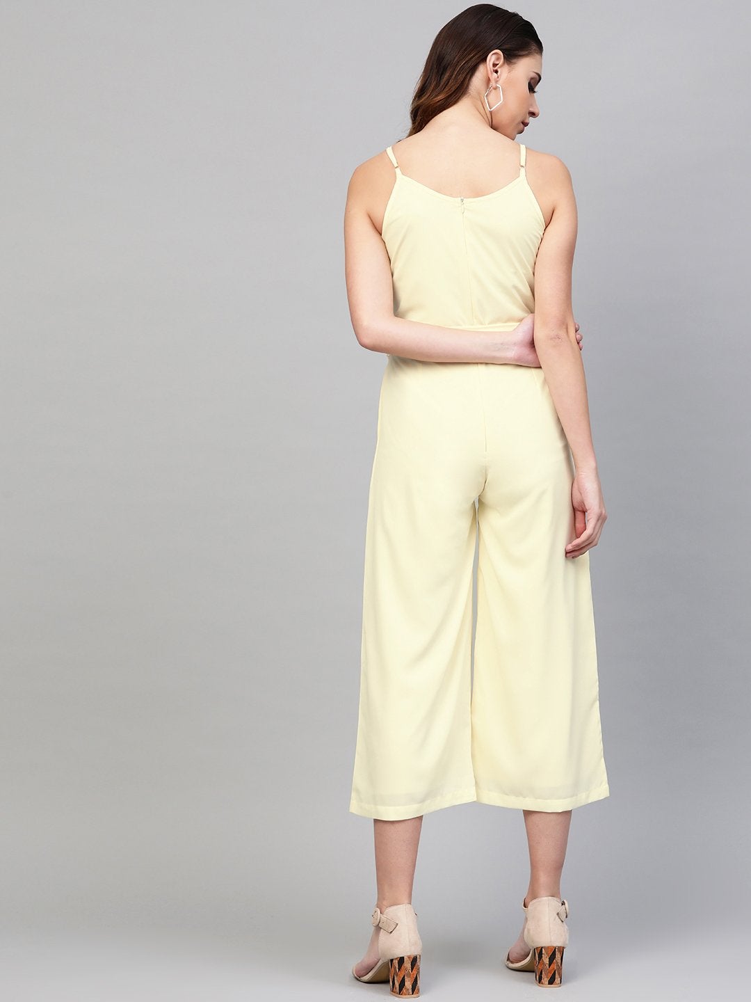 Women's Off-White Strappy Jumpsuit