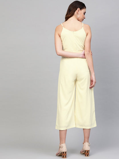 Women's Off-White Strappy Jumpsuit