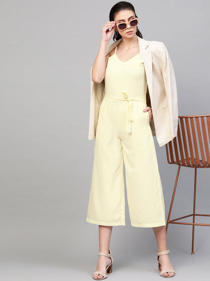 Women's Off-White Strappy Jumpsuit