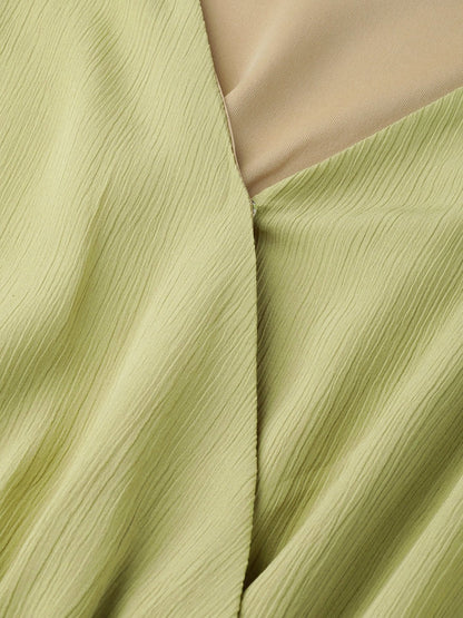 Women's Mint Green Wrap Romper