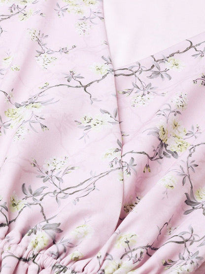 Women's Lilac Floral Wrap Romper