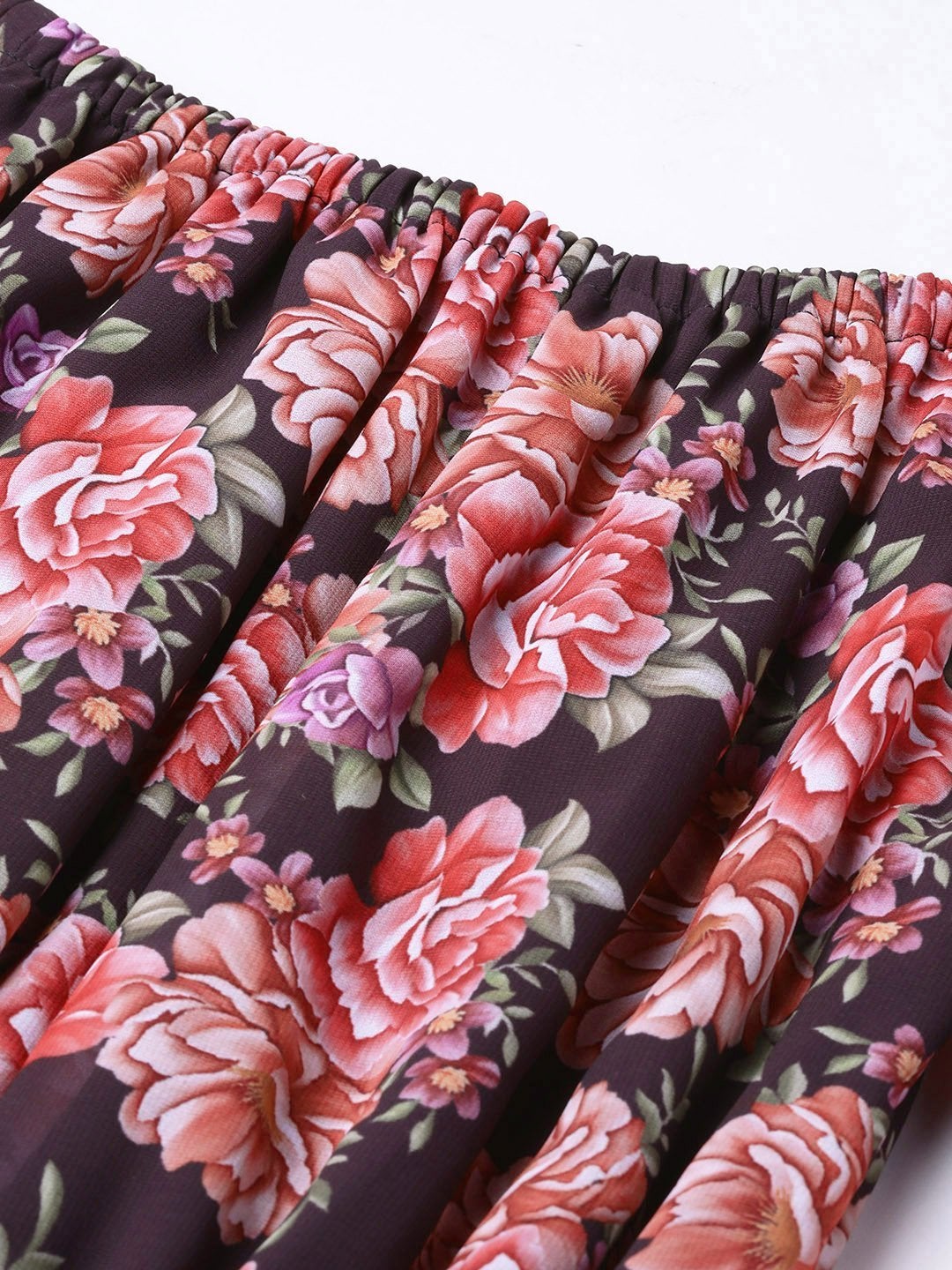 Women's Black Floral Off Shoulder Romper
