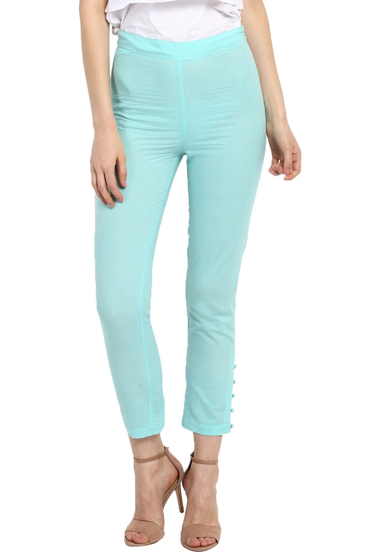 Women's Blue Pencil Pants