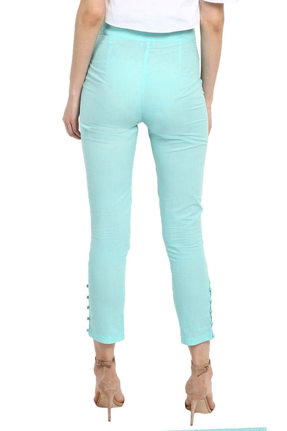 Women's Blue Pencil Pants