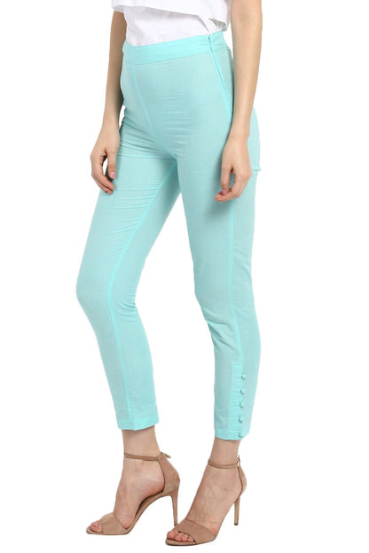 Women's Blue Pencil Pants