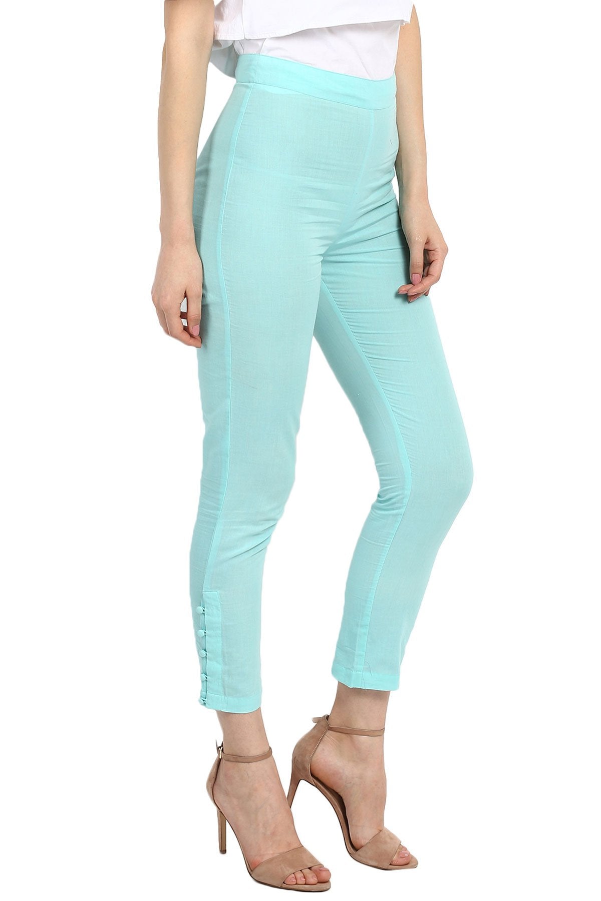 Women's Blue Pencil Pants