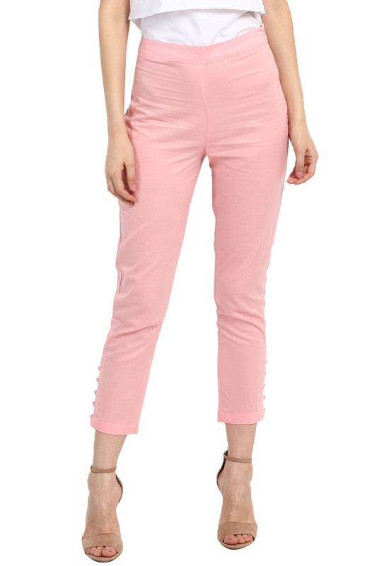 Women's Pink Pencil Pants