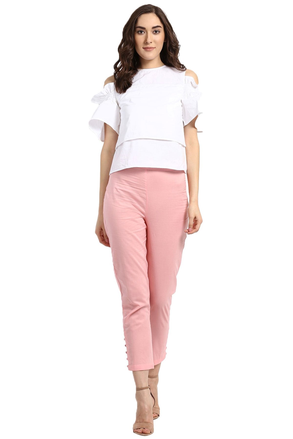 Women's Pink Pencil Pants