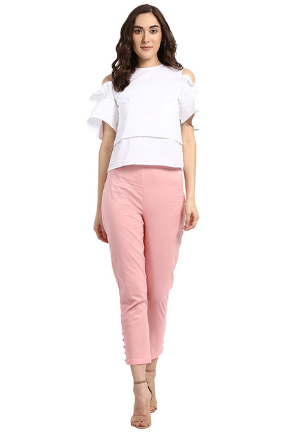 Women's Pink Pencil Pants