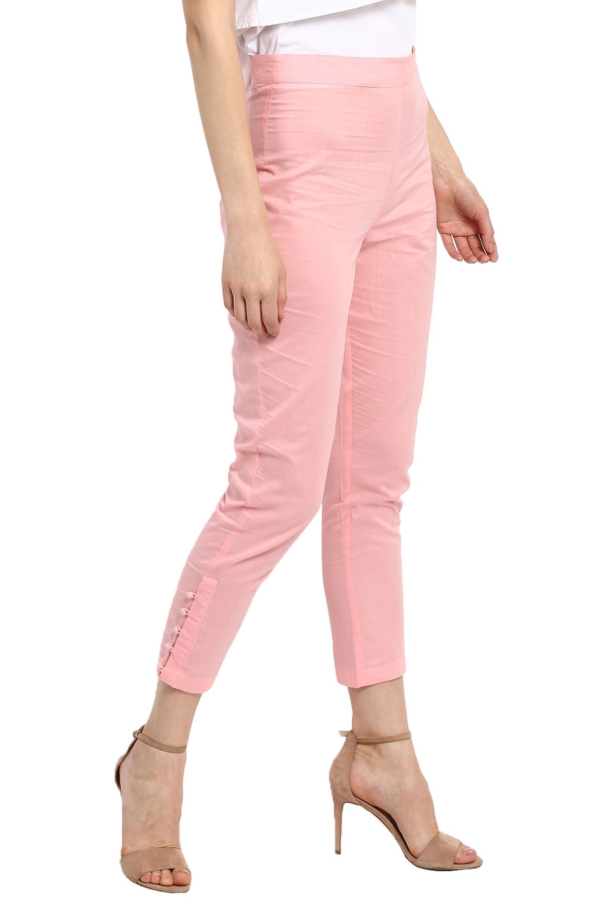 Women's Pink Pencil Pants