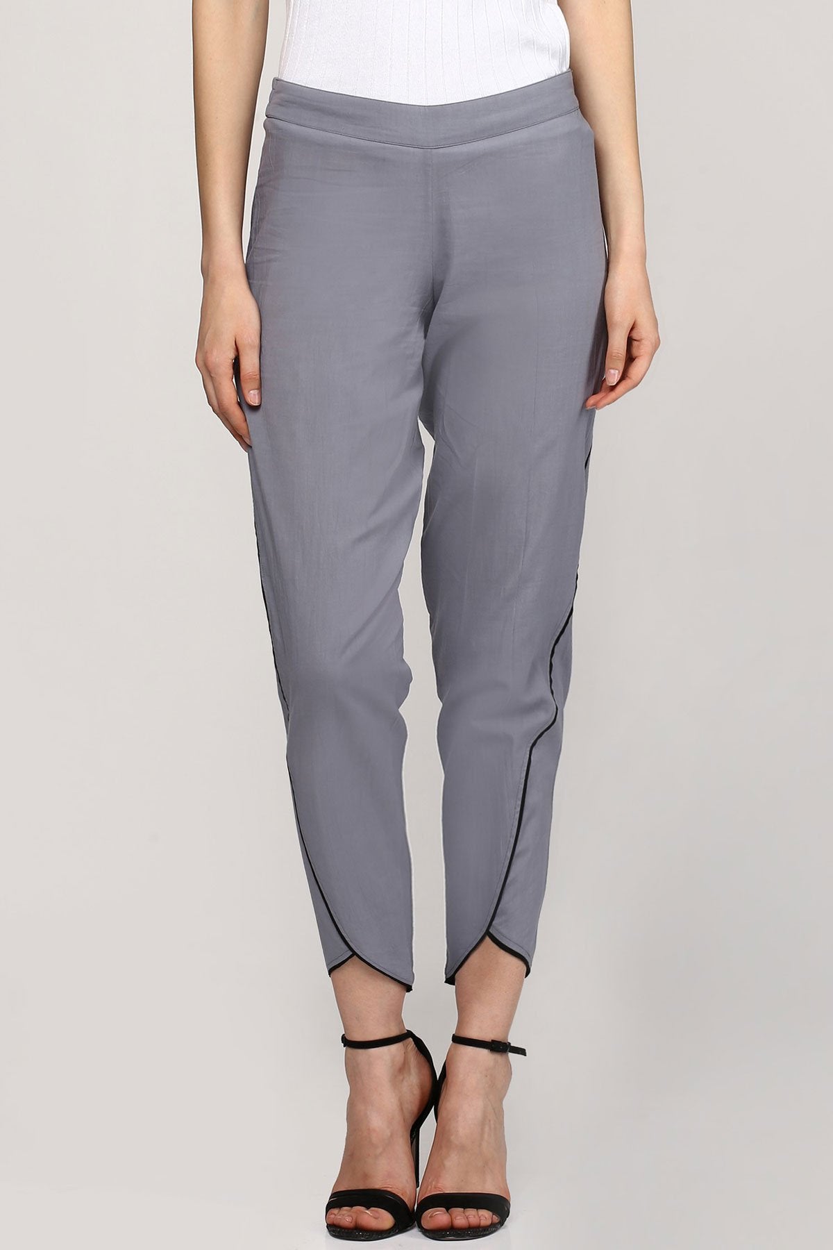 Women's Grey Dhoti Pants