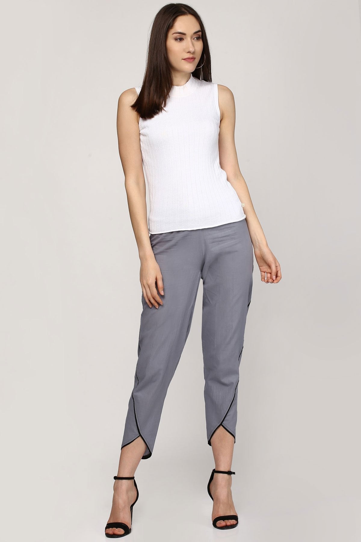 Women's Grey Dhoti Pants