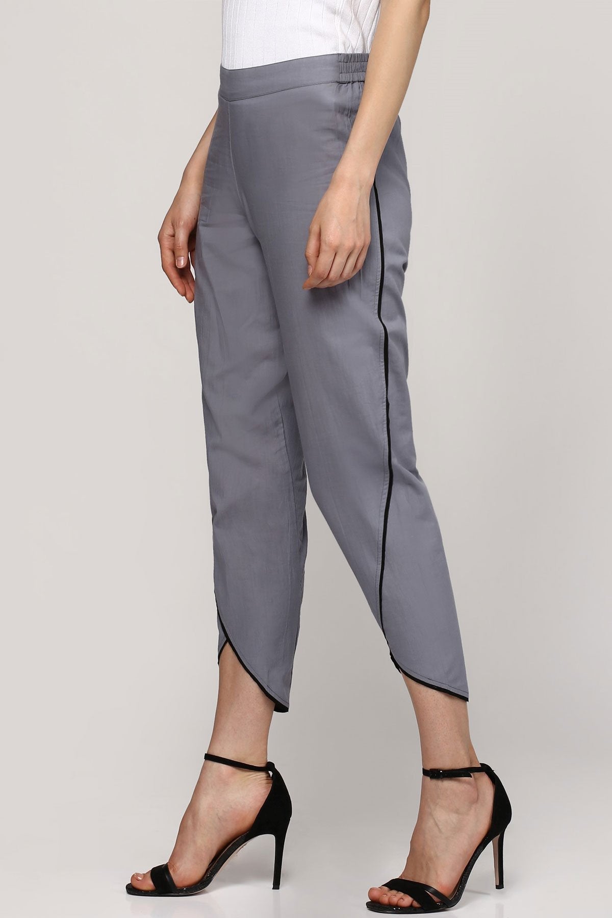 Women's Grey Dhoti Pants