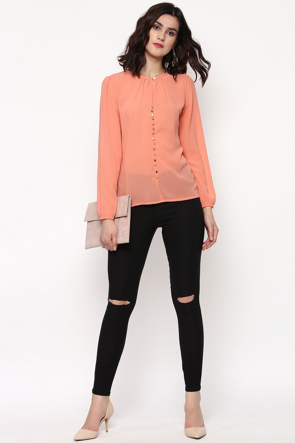 Women's Black Ripped Jegging
