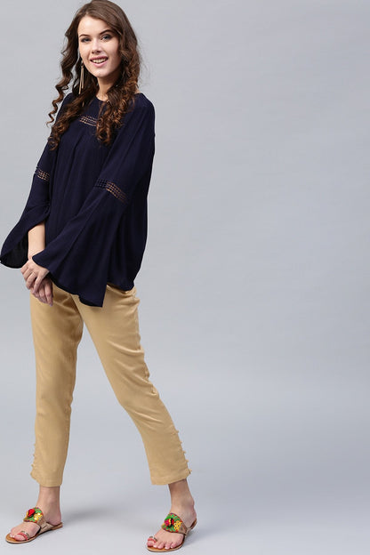 Women's Beige Pencil Pants